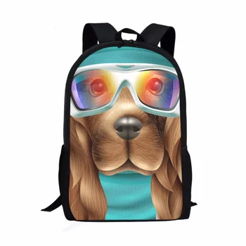 Модные школьные сумки с рисунком крутой собаки для мальчиков и девочек, школьный рюкзак для подростков, рюкзак для больших мальчиков, сумка для книг большой емкости Mochila