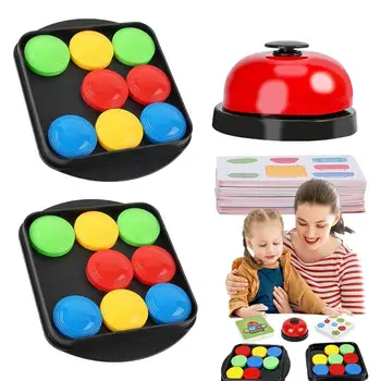 Нажимная игра, подбирающая цвета, нажимной стол, настольная игра, веселая битва для двух игроков, настольные игры, игрушки для раннего обучения для 3 мальчиков и девочек, стол