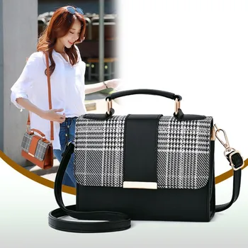 Новые модные женские сумки Корейская версия сумки через плечо Модная сумка через плечо Многофункциональная маленькая квадратная сумка