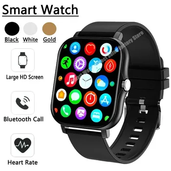 Новые умные часы 2023 года для мужчин и женщин в подарок Спортивные фитнес-часы с сенсорным экраном, звонки по Bluetooth, цифровые умные часы, наручные часы