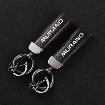 Новый модный автомобильный брелок из углеродного волокна с кожаной веревкой для ключей Nissan MURANO Автомобильные Аксессуары