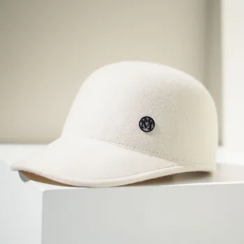 Оптовая продажа, 10 шт./лот, Шерстяная бейсболка, шляпа регулируемого размера для женщин, мужская кепка с козырьком, Зимняя Спортивная кепка для путешествий на открытом воздухе