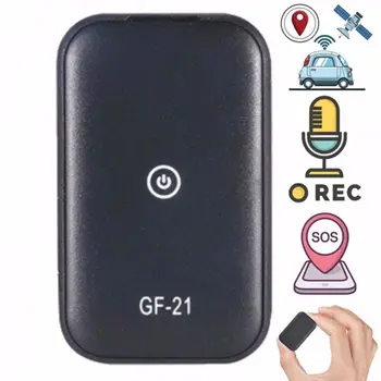 Отслеживание местоположения микрофона высокой четкости В режиме реального времени, устройство обнаружения записи с защитой от потери, GPS-трекер, локатор GF21, автомобильный трекер.