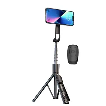 Палки для селфи Магнитный штатив Selfie Stick Портативная вращающаяся на 360 градусов подставка для телефона С пультом дистанционного управления для записи видео
