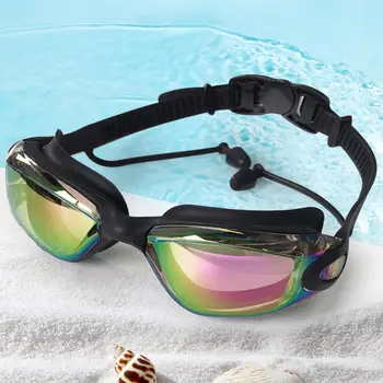 Плавательные очки С защитой от ультрафиолета, очки для плавания с широким обзором, Мужские, Женские, противотуманные Очки, Регулируемые удобные очки для плавания