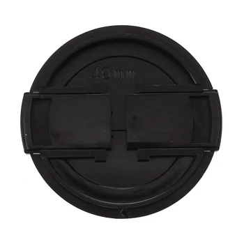 Пластиковая боковая защелка для камеры 5X на передней крышке объектива, защитная крышка, черный 49 мм