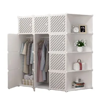 Пластиковый шкаф, простой гардероб, мебель, переносной вертикальный шкаф для экономии места, складной шкаф, шкаф для спальни