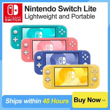 Портативная игровая консоль Nintendo Switch Lite весом 275 г с 5,5-дюймовым сенсорным ЖК-экраном от 3 до 7 часов автономной работы Различных цветов