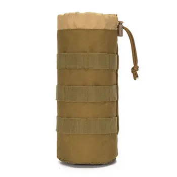 Походная сумка для чайника Molle с сетчатым дном Через плечо, Держатель для бутылки с водой, Регулируемый шнурок