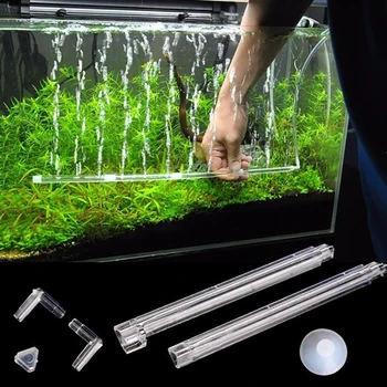 Принадлежности для аквариумных рыбок, Подключаемая прозрачная пластиковая палочка для пузырей, аэратор для выпуска кислорода из аквариумного камня