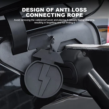 Пылезащитный Протектор Отверстия Зарядного Устройства Автомобильный Порт Зарядки Непромокаемая Крышка Автомобильный Порт Зарядки Защитный Чехол для Tesla Model 3 Model Y