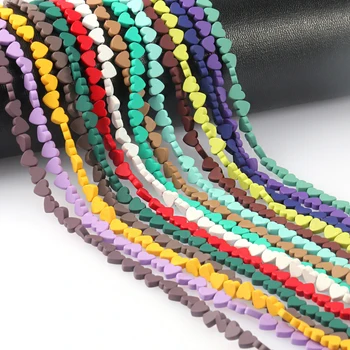 Разноцветные бусины из нано-каучука, гематита, натуральные минеральные бусины-распорки Для изготовления ювелирных изделий, браслет-ожерелье из бисера 