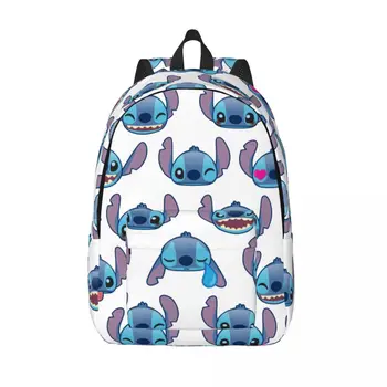 Рюкзак Disney Cute Stitch для учащихся начальной школы и старших классов, мультяшная сумка для книг, рюкзак для подростков, легкий рюкзак
