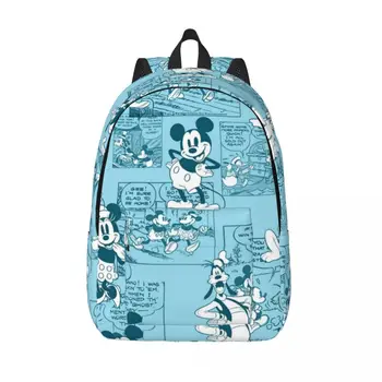 Рюкзак Disney Mickey Friends для учащихся начальной школы и старших классов, сумки с мультяшными книгами, мужские и женские холщовые рюкзаки для путешествий