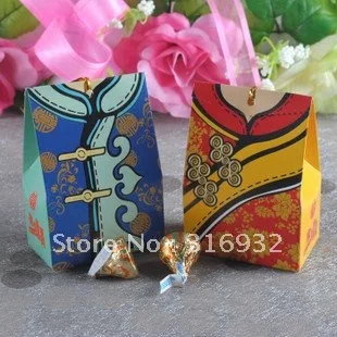 Свадебное платье в стиле китайского танского костюма M1, коробка конфет, сладкая упаковка, 50 пар /лот