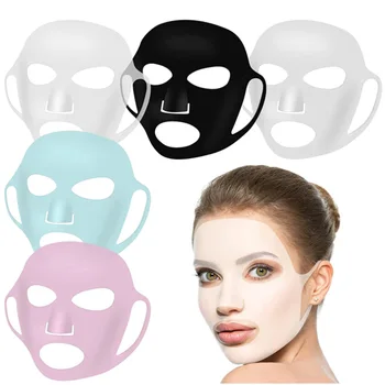 Силиконовая подвесная маска для лица, гелевый лист многоразового использования, увлажняющий Лифтинг, против морщин, укрепляющий Инструменты для ухода за кожей ушей