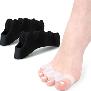 Силиконовый протектор для пальцев ног Разделители пальцев ног Носилки Выпрямитель для большого пальца стопы Обезболивающий уход за ногами 5 цветов