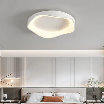 Скандинавский минималистичный светильник для гостиной, Современная столовая, Креативная лампа для спальни, Художественная встраиваемая светодиодная потолочная люстра