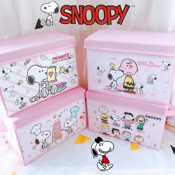 Складной ящик для хранения Snoopy, Настольный ящик для хранения мелочей с раскладушкой, Сумка для хранения одежды, нижнего белья, сумка-органайзер для путешествий, подарок