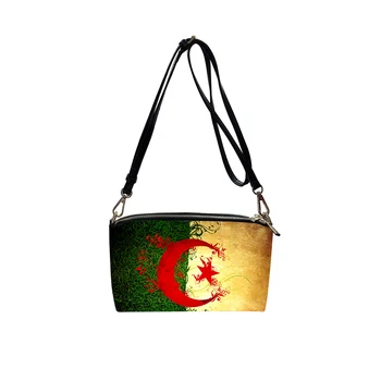 Сумка через плечо из искусственной кожи с флагом Алжира 2023, новая женская модная сумка через плечо, минималистичная Маленькая квадратная сумка для женщин