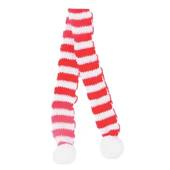 Теплый Полосатый костюм для домашних животных с шарфом Санта Клауса, милый мини-вязаный яркий костюм для щенка, кролика, хомяка-шиншиллы