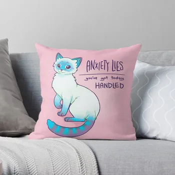 ТРЕВОГА ЛЕЖИТ, Волшебная Сиамская кошка Линкс Пойнт, наволочка для подушки, наволочка из полиэстера, наволочка для дивана, Домашний декор автокресла