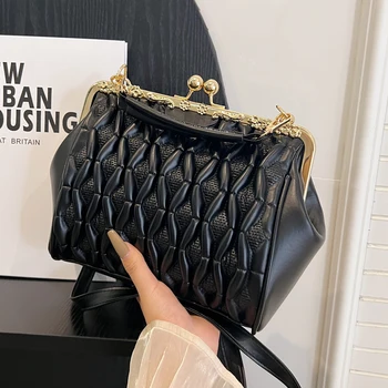 Трендовая женская сумка, элегантная сумка через плечо, офисная сумка, модные винтажные сумки-тоут для женщин, роскошная дизайнерская сумка в складку для женщин
