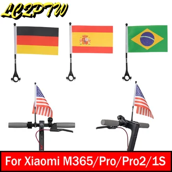 Универсальные Мини-Национальные Флаги для Xiaomi M365 Pro Pro 2 Mi3 Флаги Безопасности на Руле Электрического Скутера Америка/Испания /Украина