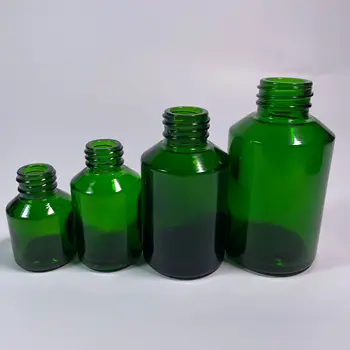 Упаковка пустых косметических флаконов Бутылка для красоты Горячая Распродажа Зеленого стекла Насос для лосьона для ухода за кожей Бутылки для шампуня Упаковочный контейнер