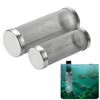 Фильтр для аквариумных рыб, защитный рукав для впуска воды, сетчатый рукав для фильтра, сетчатая крышка из нержавеющей стали, сетка для креветок, новинка