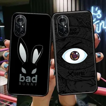 Чехол для телефона Bad Bunny X100PRE для Honor 70 50 20 7S X9 X8 X7 Magic 4 3 Pro Мягкий черный чехол для телефона