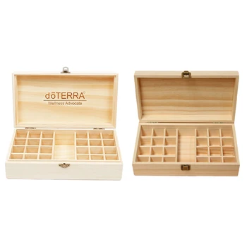 Экологичный деревянный ящик для хранения - удобная коробка для хранения эфирных масел большой емкости широкого применения