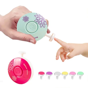 Электрический детский Триммер для ногтей, детский Инструмент для полировки ногтей, Детские Маникюрные Ножницы, Детский Гигиенический набор, Детская Машинка для стрижки ногтей, Резак для новорожденных