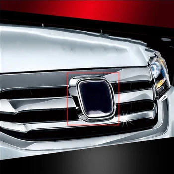 Эмблема H, Окрашенная в Красный Цвет для Fit Civic Accord Odyssey Spirior City Jade, Стайлинг автомобиля, Средняя Решетка Радиатора, Металлическая Наклейка на Багажник